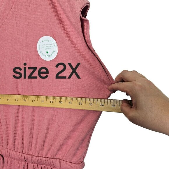 Dip NWT Womens Pink Mauve Button Front‎ Jumpsuit With Pockets & Waist Tie Gauzy - Picture 13 of 15